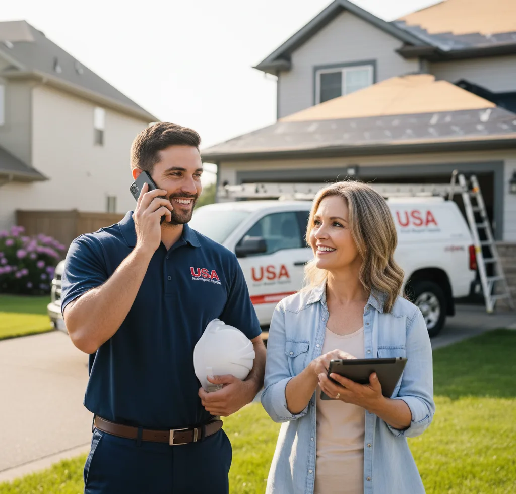 USA Roof Repair Experts customer support in De Mossville